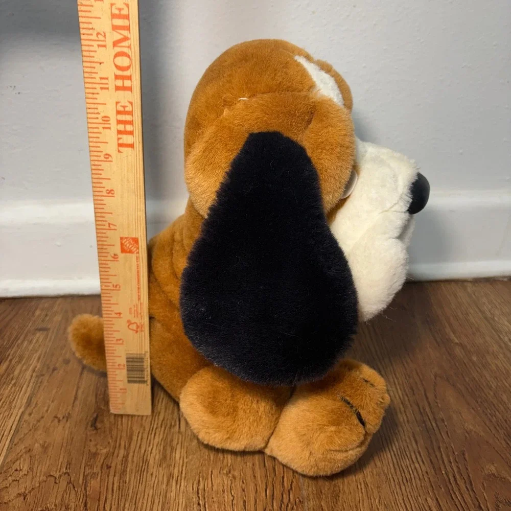 Vintage 1984 Animal‎ Toy Imports Basset Hound Plush Sad Sam Dog Brown White 12in